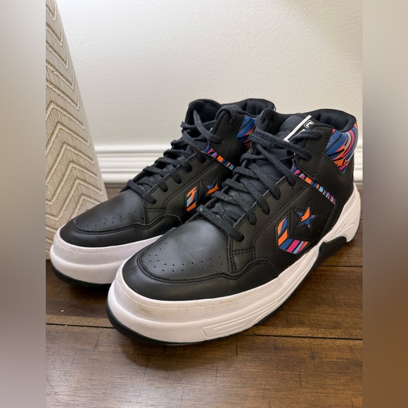 CONVERSE  Weapon CX Shoes Mid Top Black Multi Men's Leather size 11 - Picture 4 of 9